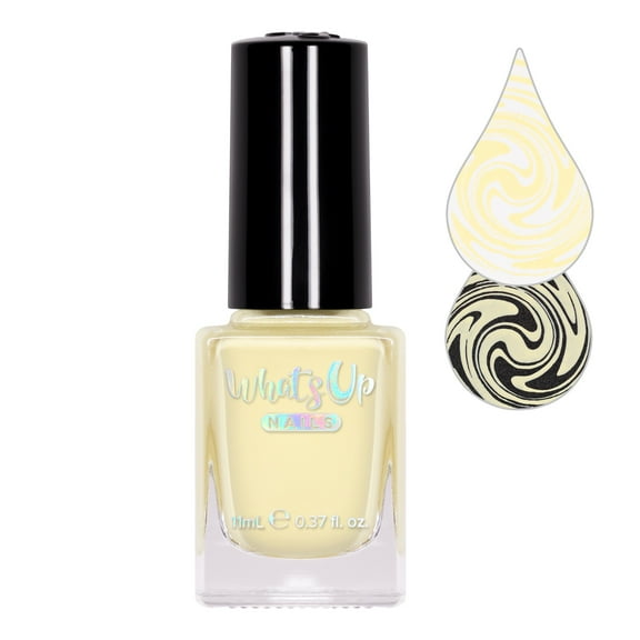Whats Up Nails Egg Crasher Stamping Polish (Yellow Creme) for Nail Art Designs