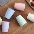 thumbnail image 2 of Eco-friendly Unbreakable Reusable Drinking Cup for Adult(12 OZ), Wheat Straw Biodegradable Healthy Tumbler Set 5-Multicolor, Dishwasher Safe, 2 of 2