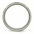 thumbnail image 3 of Titanium Flat 8mm Laser Design Brushed Band, 3 of 7