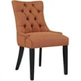 thumbnail image 3 of Modway Regent 20.5" Tufted Fabric and Solid Wood Dining Chair in Orange, 3 of 6