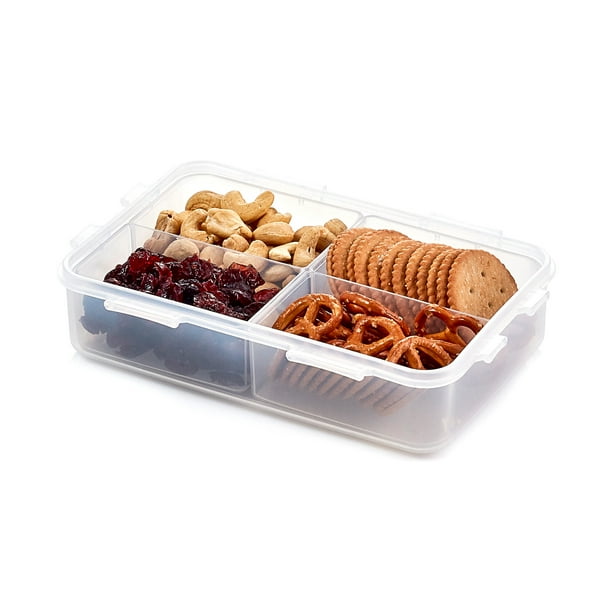 Lock & Lock Easy Essentials Divided Rectangular Food Storage Container