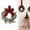 A2(Red/1PC/11.81"), variant on Small Christmas Norfolk Wreaths Evergreen Christmas Kitchen Cabinet Mini Wreaths With Bow And Burgundy Ribbon for Xmas Front Door Window Table Pillar Decor Artificial Farmhouse Xmas Hanging Decor