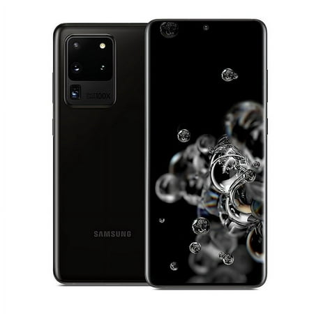 Pre-Owned Samsung Galaxy S20 Ultra 5G G988U (Fully Unlocked) 128GB Cosmic Black (- ) (Refurbished: Good)