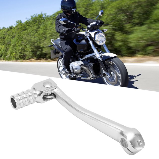 Aqxreight Kick Starter Lever, Motorcycle Kick Starter Lever Pedal CNC Aluminium Universal Replacement Accessory