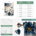 thumbnail image 6 of Vintage Blue Floral Tie Up Curtains for Windows, Balloon Window Shades, Butterflies Watercolor Flower Linen Kitchen Window Treatments Roll Up Curtain for Basement/Nursery 52"x45", 6 of 8