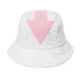 thumbnail image 1 of Sombrero ajustable de lana corderitos Yinane 21.3-23.2 pulgadas rosa invierno pesca Camping, 1 of 3