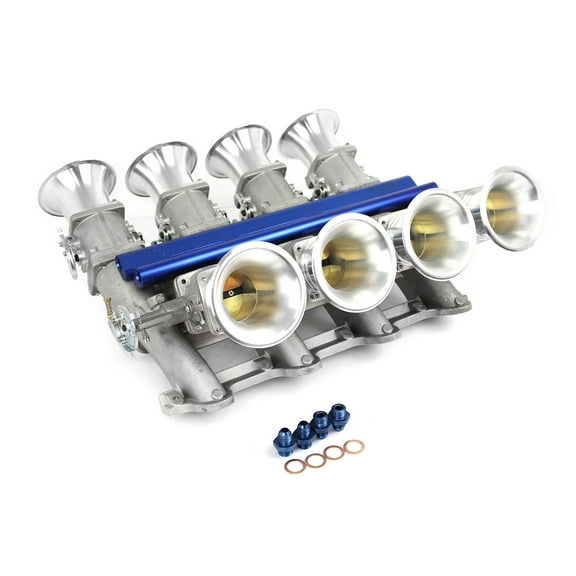 Speedmaster PCE148.1055 Compatible with Chevy GM LS7 Sidedraft EFI Stack Intake Manifold System Complete Satin Downdraft
