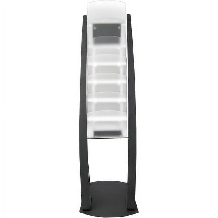 Deflecto Contemporary Floor Display - 6 Compartment(s) - Compartment Size 1.45 Deflecto Contemporary Floor Display - 6 Compartment(s) - Compartment Size 1.45