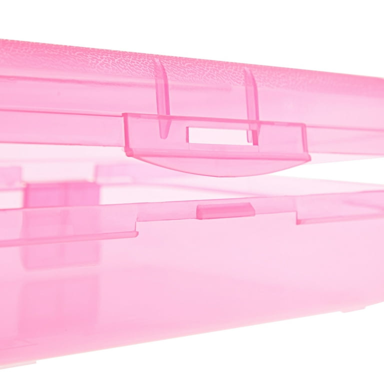 VVM 8 Pack Pencil Box,Large Capacity Crayon Boxes, Plastic Stackable Pencil  Case Clear : : Toys & Games