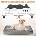 thumbnail image 4 of Cama para Perros Grande,120cm* 80cm Cama Ortopédica para Perros con de Recuperación Lenta,XXL 47in Impermeable de Doble Cara Extraíble y Lavable con Base Antideslizante, 4 of 8