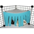 thumbnail image 1 of Hamaca para hámster de animales pequeños, accesorios para jaula, cama nido para conejillo de indias, chinchilla, erizo, ratón, ardilla, hurón, conejo pigmeo (azul) Zhivalor WL-00959, 1 of 4