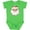 Apple Green, variant on Cute Santa Claus Face Boys or Girls Baby Bodysuit