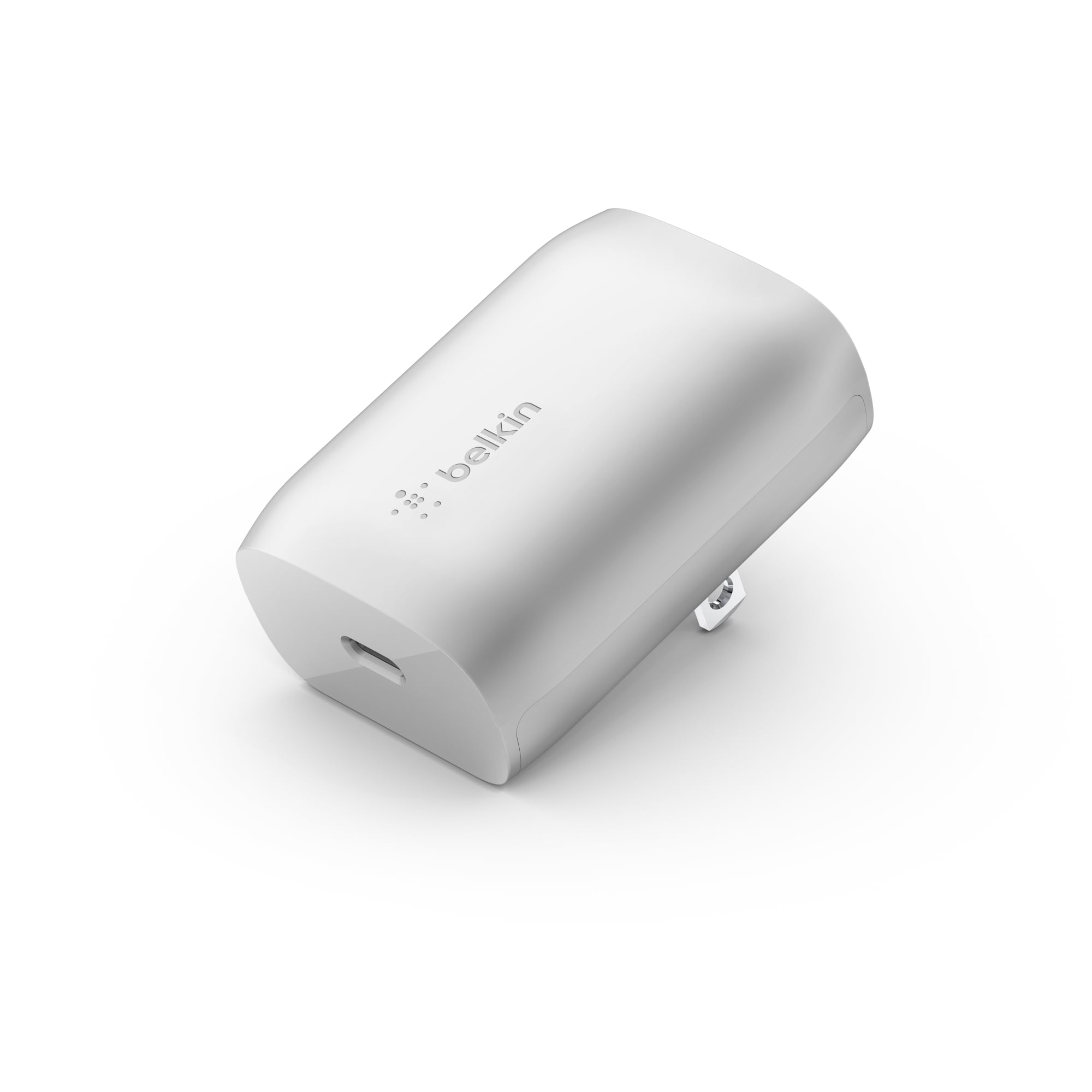 Belkin BoostCharge USB-C PD 3.0 PPS Wall Charger 30W, Compatible with Apple or Samsung Devices or Any USB-C Cable, Silver