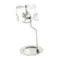 thumbnail image 2 of Candelabro giratorio, candelabro de Metal, centro de mesa, candelabro giratorio romántico de aleación de Zinc con bandeja para boda plato de 10cm, 2 of 8