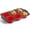 6 Cup Muffin Pan-Red, variant on HONGBAKE Silicone Muffin Pan with Metal Frame, 12 Cup Muffin Tin for Cupcakes & Egg Bites, Nonstick Non-Toxic Bakeware, Blue
