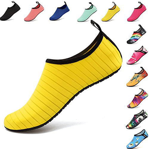 SYKT Water Shoes Barefoot Quick-Dry Aqua Yoga Socks Slip-on Men Women Kids