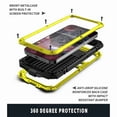 thumbnail image 5 of Dteck iPhone 13 Metal case with Kickstand Screen Protector Case Sturdy Military Armor Durable Full Body Heavy Duty Shockproof Drop Tested Outdoor Case for iPhone 13 (Yellow), 5 of 7