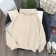 thumbnail image 2 of Gibobby Sudadera con Capucha para Mujer, Sudaderas de manga larga con capucha para mujer, suéteres de forro polar, sudaderas Y2k con bolsillos(Beige,XG), 2 of 4