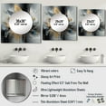 thumbnail image 4 of Designart "Marble Abstraction in Soft Colors II" Abstract Marble Square Mirror Wall Decor Modern - Large Gold Square Bathroom Mirror - Square Printed Wall Mirror Art, 4 of 5