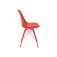thumbnail image 3 of AveSix Emerson Student - Chaise - de Bureau - Polyuréthane, Polypropylène - Rouge, 3 of 3