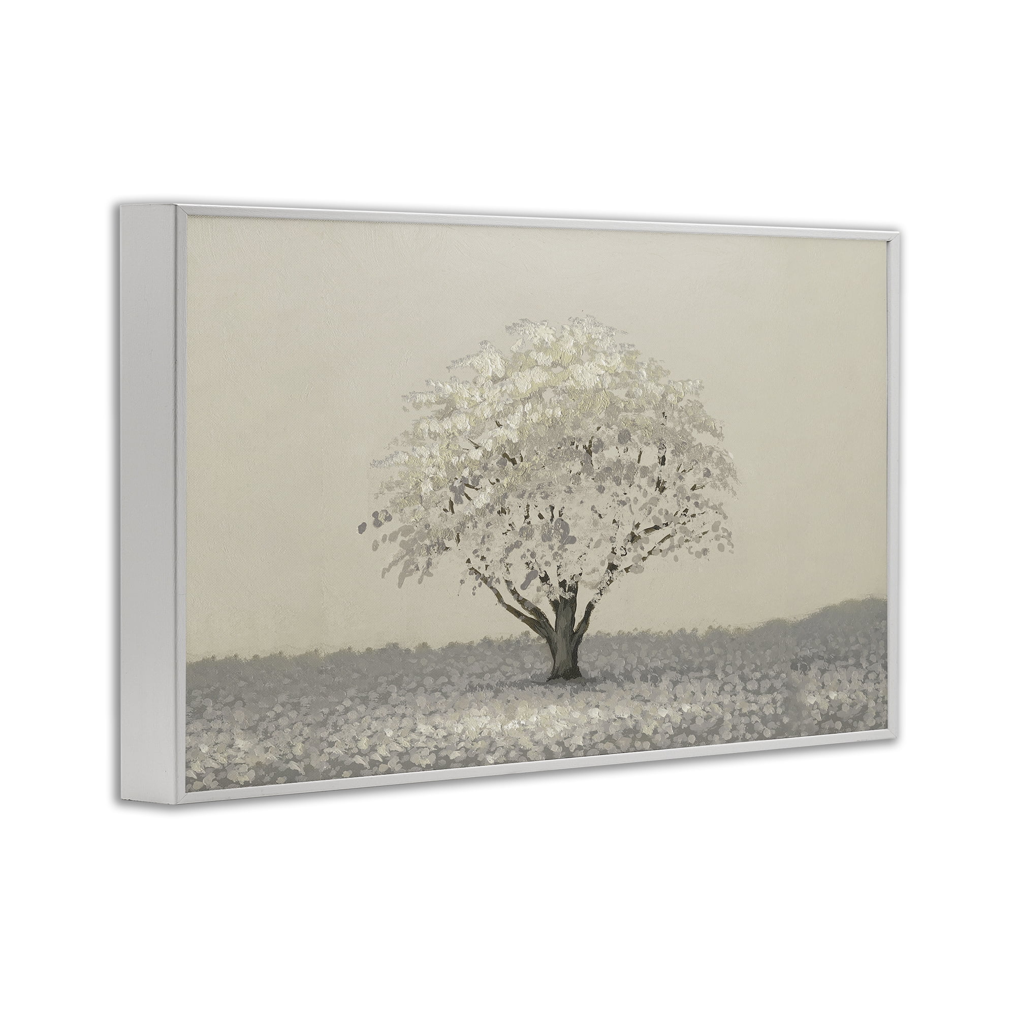 Stupell Industries Neutral Radiance Tree White Framed Giclee Art, design by Michael Marcon