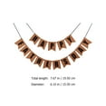 thumbnail image 3 of Shisuyan father's day party banner Letters Bunting Banner Light Brown 1 Set, 3 of 8