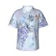 thumbnail image 1 of Balery Bird Butterfly Stripe Camisas hawaianas de manga corta para hombre, camisas playeras de corte holgado, camisas de vacaciones con botones,Small, 1 of 7