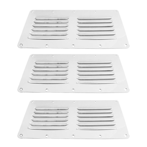 3 X Accesorios De La Trampilla De Ventilación Del La Rejilla De Ventilación Del Cuadrado Del Metal