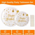 thumbnail image 4 of 120 Pcs Birthday Plates and Napkins Party Supplies, Disposable Paper Plates Tableware Set for Birthday Party Decorations 24 Guests, 4 of 8