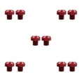 thumbnail image 3 of Redempat Enhanced Performance M10x25 Rearview Mirrors Thread Hole Plug Screw Bolts Red Positive 10mm 5Set, 3 of 6