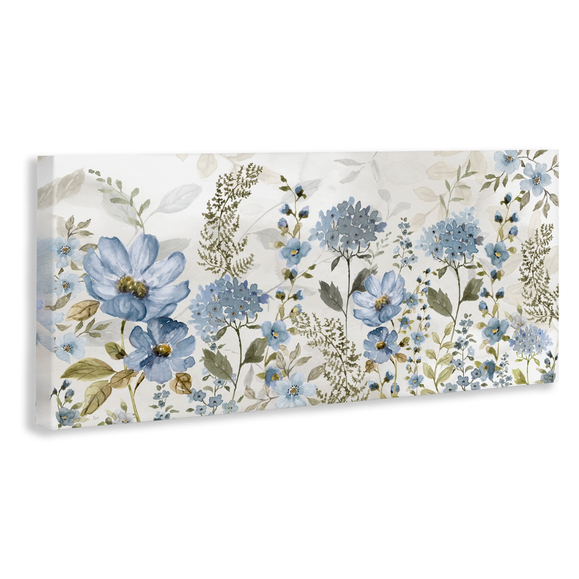 Stupell Industries Subdued Meadow Foliage Canvas Wall Art, design by Nan