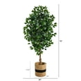thumbnail image 2 of Nearly Natural 6' Ficus Artificial Tree in Cotton Planter, 2 of 4