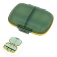thumbnail image 3 of Unique Bargains 8 Grids Double Layers Pill Box for Travel Green, 3 of 6