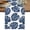 Deep Blue, Black, White, variant on Black Tropical Summer Short Table Runner 36 Inches Long,Monstera Leaves Botanical Jungle Cotton Linen Table Runners Dresser Scarves,Fabric Tabletop Scarf Furniture Cover for Home Dinner Party 13"x36"