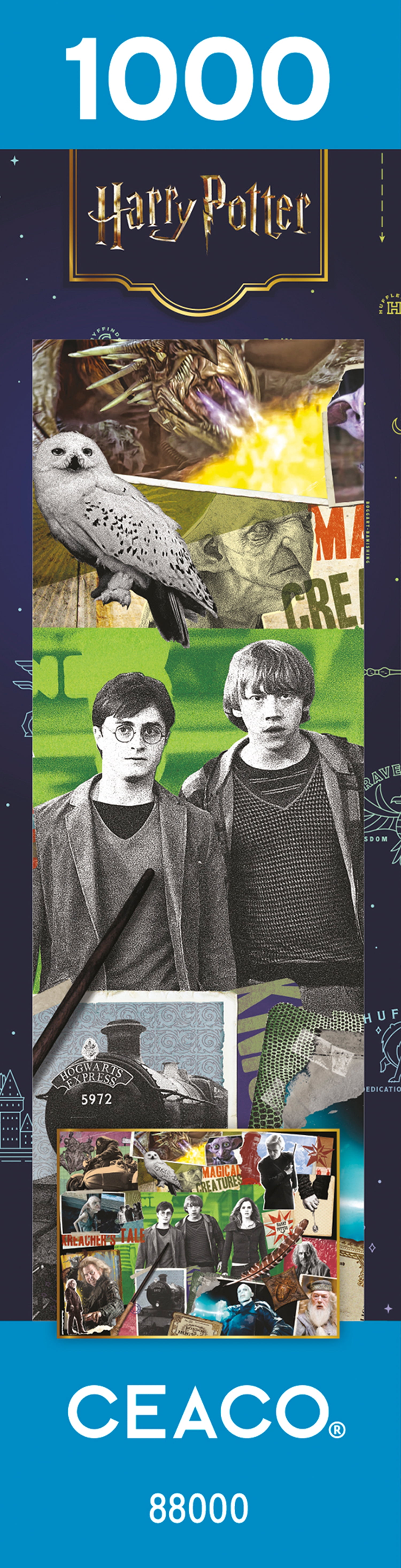 Ceaco Harry Potter Collage 1000-Piece Interlocking Jigsaw Puzzle for Adults Ages 14+