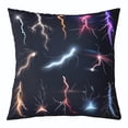 thumbnail image 1 of YST Lightning Throw Pillow Cover for Kids Teens Adult,Colorful Lightning Pillow Cover,Grey Space Cushion Cover,Abstract Lightning Landscape Decorative Pillow Cover 18x18 Inch, 1 of 6