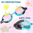 thumbnail image 4 of Gafas de natación Keary Kids, antivaho, impermeables, antirayos UV, paquete de 2, 4 of 8