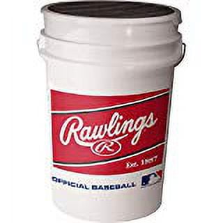 Rawlings | 6 pk. | 6 Gallon Empty Bucket With Lid | Baseball Ball Bucket