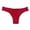 Red, variant on huanledash Women Panties Solid Color Breathable Thread Low Waist Soft Sweat Absorption Cotton High Elasticity G-string for Daily Wear