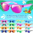 thumbnail image 6 of Prociv 16 Pack Kids Sunglasses Bulk, Kids Sunglasses Party Favor, Neon Translucent Sunglasses with UV400 Protection, Boys Girls Age 3-8, Beach Pool Birthday Party Supplies, 6 of 7