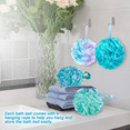 thumbnail image 6 of HTSQYL Bath Loofah Shower Sponge Body Back Scrubber Soft Mesh Shower Puffs Exfoliating Loofa for Women & Men Bath Accessories Cleaning Tool (Pack of 4, Extra Large), 6 of 7