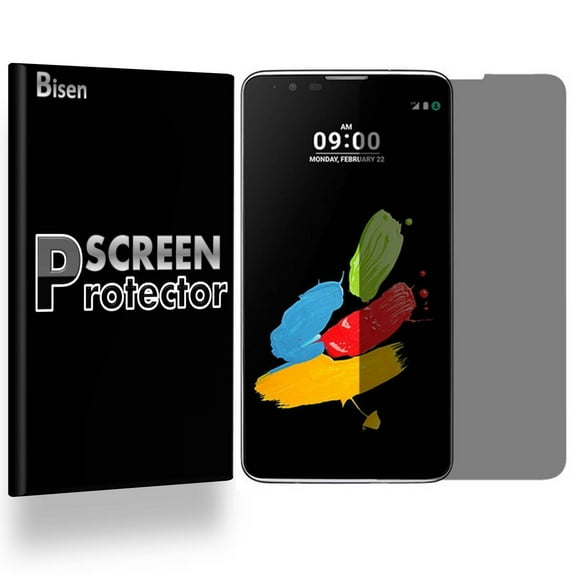 LG Stylo 2 V (Verizon, 2016 Release) [BISEN] Privacy Anti-Spy Screen Protector, Anti-Scratch, Anti-Shock, Anti-Bubble