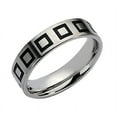 thumbnail image 2 of Mens 6mm Enameled Stainless Steel Comfort Fit Wedding Band Ring, 2 of 6