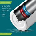 thumbnail image 3 of Botella de agua SIPX 355 ml de acero inoxidable aislada y a prueba de fugas, 3 of 7