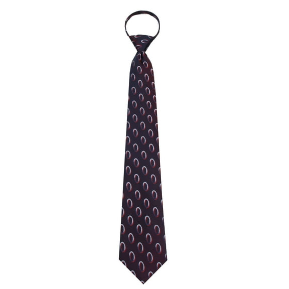 Mens Burgundy Zipper Pre-made Fashion Zipper Necktie Ties