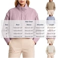 thumbnail image 4 of AnuYalue Women's Cropped Jackets Casual Sun Protection Full Zip Long Sleeve Outwear Fashion Workout Track Jacket with Pocket, 4 of 9