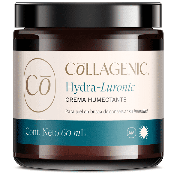 Crema Hidratante Facial 60 ml con 3% Acido Hialuronico, Colageno Hidrolizado y Filtros Solares Collagenic Skin care Antiarrugas e Hidratación profunda