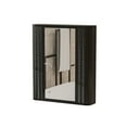 thumbnail image 2 of Bathroom Storage Cabinet Wall-Mounted Bathroom Cabinet with Mirror, Metal Framed Mirrored Door Medicine Cabinet, 2 Inner Shelves for Storage, Modern Farmhouse Style, Over Toilet or Vanity Organizer,O, 2 of 13