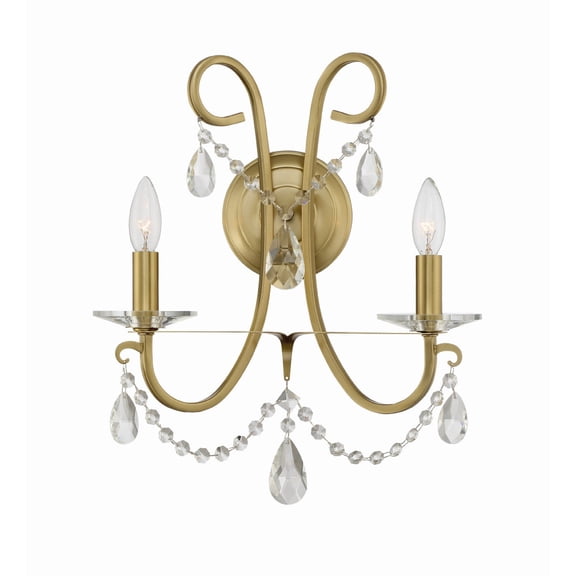 Othello 2 Light Vibrant Gold Wall Mount