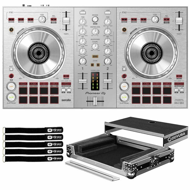 Pioneer Dj Limited Edition Silver Ddj Sb3 2 Channel Serato Dj Lite Controller With Odyssey Universal Flight Case Package Walmart Com Walmart Com